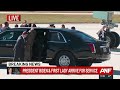 The Bidens, Clintons and Michelle Obama get off Air Force One for Rosalynn Carter's tribute servi...
