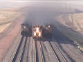 Three UP Coal Trains South of Bill, WY