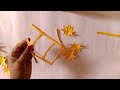 how to make a wall decoration with hand craft.das craft made wall decoration.