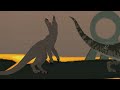 Giganotosaurus vs Postosuchus (Fasolasuchus 65) [old video] - drawing cartoon 2