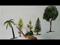 How to paint different trees with oils. step by step oil painting tutorial for beginners. #art