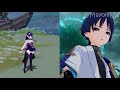 (MASHUP) Raiden Shogun and The Wanderer Character Demo - Genshin Impact