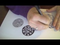 Zentangle Inspired Flowers/ Zendoodle Art / Beginner