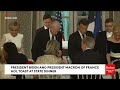 WATCH: President Biden And President Macron Toast At U.S.-France State Dinner In Paris