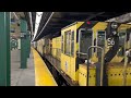 ᴴᴰᴿ ⁴ᴷ⁶⁰ Scrap Train Consisting Of Damaged R46 And R142 Subway Cars Being Towed To Concourse Yard