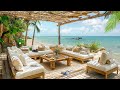 Joyful Coffee Ambience with Positive Seaside Bossa Nova Jazz | Background Music for Relax and Study