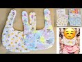 簡単！100均材料でリバーシブルスタイの作り方　DIY easy baby bib sewing tutorial