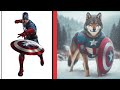 AVENGERS But WOLF 🐺  VENGERS 🔥 All Characters (Marvel & DC) 2024💥#hero_club