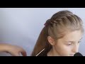 Жгут / Красивые #Прически для школы / #прическа на длинные волосы