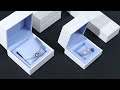 White blue leather jewelry boxes|Fancy design China jewelry box packaging manufacturer#jewelrybox