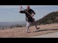 Master Shi Yan Yue Demonstrates Shaolin Staff (adult kungfu class) 燒火棍示範