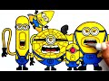 Despicable Me 4 Coloring Pages NEW / How to color All NEW Characters from Despicable Me 4