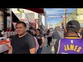 [4K] Santee Alley Shopping Market in Downtown Los Angeles, California USA Walking Tour 🎧