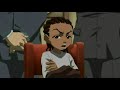 The Boondocks but the n word is replaced with aw jeez