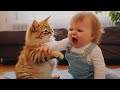 Videos Graciosos de Gatos y Bebés 😂 Bebés y Gatitos Creciendo Juntos #4 || Espanol Funniest Videos