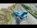 Big & Small Giovanni vs Big & Small King Dinoco with Small Saw Wheels vs DOWN OF DEATH BeamNG.drive