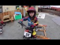 Kid Riding Oset 12.5 Electric Trials Bike