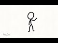 Short Rough Stickman Moonwalking Animation