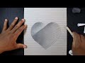 How to Draw a 3D Hole Heart Shape - Pencil Drawing Step by Step