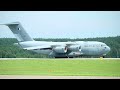 Awesome C-17 Globemaster III. Take off with the brakes. Qatar Emiri AF.