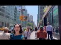 [4K]🇺🇸NYC Summer Walk🗽Heat Wave in New York City ❤️‍🔥Radio City, Bryant Park & Macy’s | June 2024