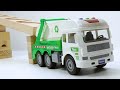 Marble Run Race ☆ HABA Slope & Retro Makita Truck, Excavator, Garbage Truck, Dump, Ambulance #03