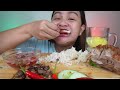 1KG LECHON KAWALI AND SPICY SISIG MUKBANG | PUTOK BATOK