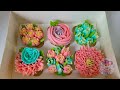 EASY 6 Different Cake Nozzles ideas | Flower Cake Decorating Tips and Tricks 🍰