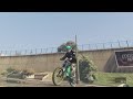 Grove street half pipe ebike jump