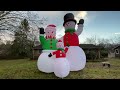 Gemmy 20.5FT COLOSSAL SNOWMAN FAMILY Christmas Airblown Inflatable Review! (At Home 2022 Exclusive)