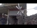 ميكانيكي سوري يبتكر مولد كهربائي على طاقه الرياح