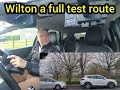 Driving on a full test route,  Wilton
