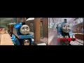 Thomas gets bumped | crash scene wooden remake