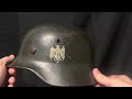 WWII GERMAN M35 HEER COMBAT HELMET- BROUGHT BACK BY TEXAS WW2 VETERAN