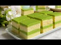 Pandan Layered Cake | Pandan Agar-agar Jelly Cake | 香兰千层蛋糕, 香兰果冻蛋糕