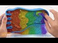Rainbow Unicorn Slime ASMR | Mixing Makeup Eyeshadow Random Into Slime | Making By Yo Yo Slime
