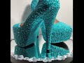 Episode 3 Swarovski Crystal Shoe with Aquamarine Beads