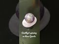 Amethyst Fits Perfectly in Rose Quartz Worry Stone