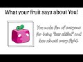 What your fruit in Blox Fruits says about You!