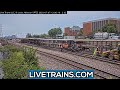 CAUGHT On Camera - HUGE TRAIN WRECK In St Louis