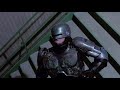 [AI-Smoothed / Motion Blurred] Robocop (1987) - Robocop vs ED-209 vs Stairs