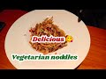 VEGETARIAN NOODLES AND SALAD WITH FRIES