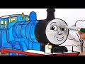 How to draw Edward The Blue Engine in Thomas & Friends. drawing painting coloring pages | Tim Tim TV