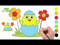 Learn to draw a CHICK. Drawings for children.