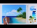 Seascape Painting | Sea Painting | Acrylic Painting for Beginners