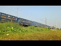 Express Train & Malgari Goods Train Furiously Moving Out