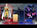Saitama (All Forms) vs All Monsters with Dragon/God level threat | Power Levels | One Punch Man