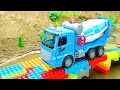 Police Car, Dump Truck, Crane Truck, Excavator | Construction Vehicles, Road Roller | Play With Cars
