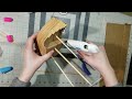Making a whimsical 3D Light House out of cardboard and all the natural materials