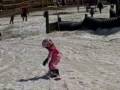 Little Snowboarder at Mount Snow on her Burton Snowboard